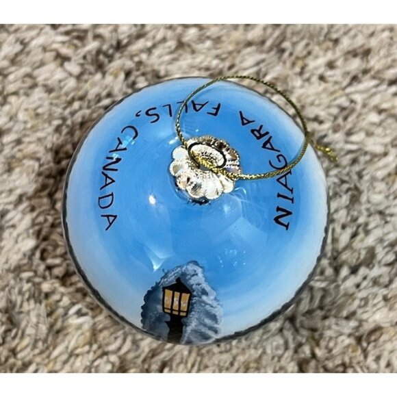 Niagara Falls, Canada Glass Christmas Ornament 3" With Box - Picture 6 of 8